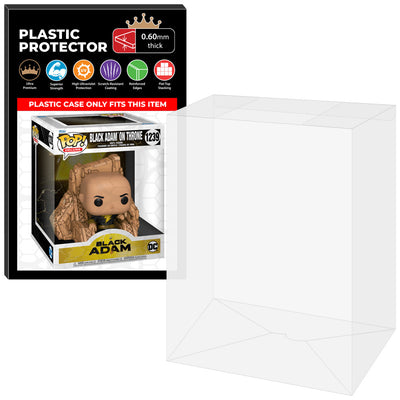 0.60mm UV Pop Protector for Black Adam on Throne #1239 Funko Pop Deluxe on The Protector Guide App by Display Geek