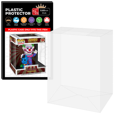 Pop Protector for Killer Klowns Jumbo on Carousel Horse #1624 Funko Pop Deluxe - 0.60mm Thick UV and Scratch Resistant Shield - Available on The Protector Guide App by Display Geek