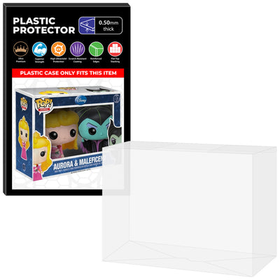 Pop Protector for 2 Pack Mini Aurora & Maleficent #07 Funko Pop on The Protector Guide App by Display Geek