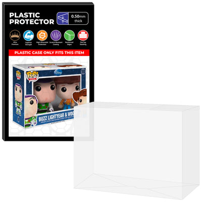 Pop Protector for 2 Pack Mini Buzz Lightyear & Woody #10 Funko Pop on The Protector Guide App by Display Geek