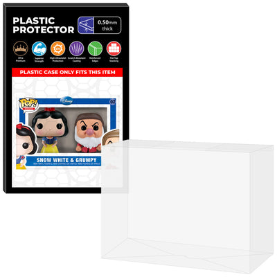 Pop Protector for 2 Pack Mini Snow White & Grumpy #02 Funko Pop on The Protector Guide App by Display Geek