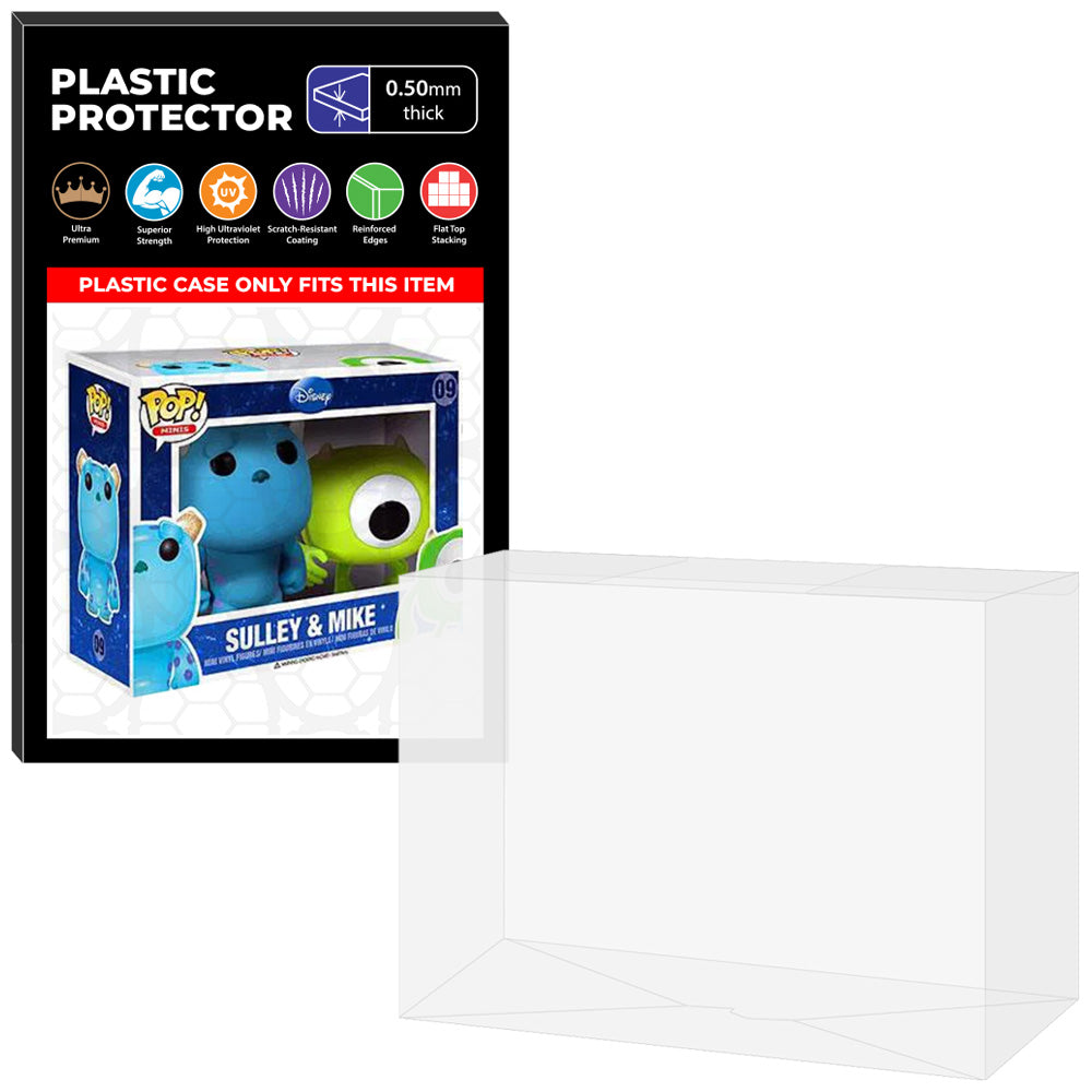 Pop Protector for 2 Pack Mini Sulley & Mike #09 Funko Pop on The Protector Guide App by Display Geek