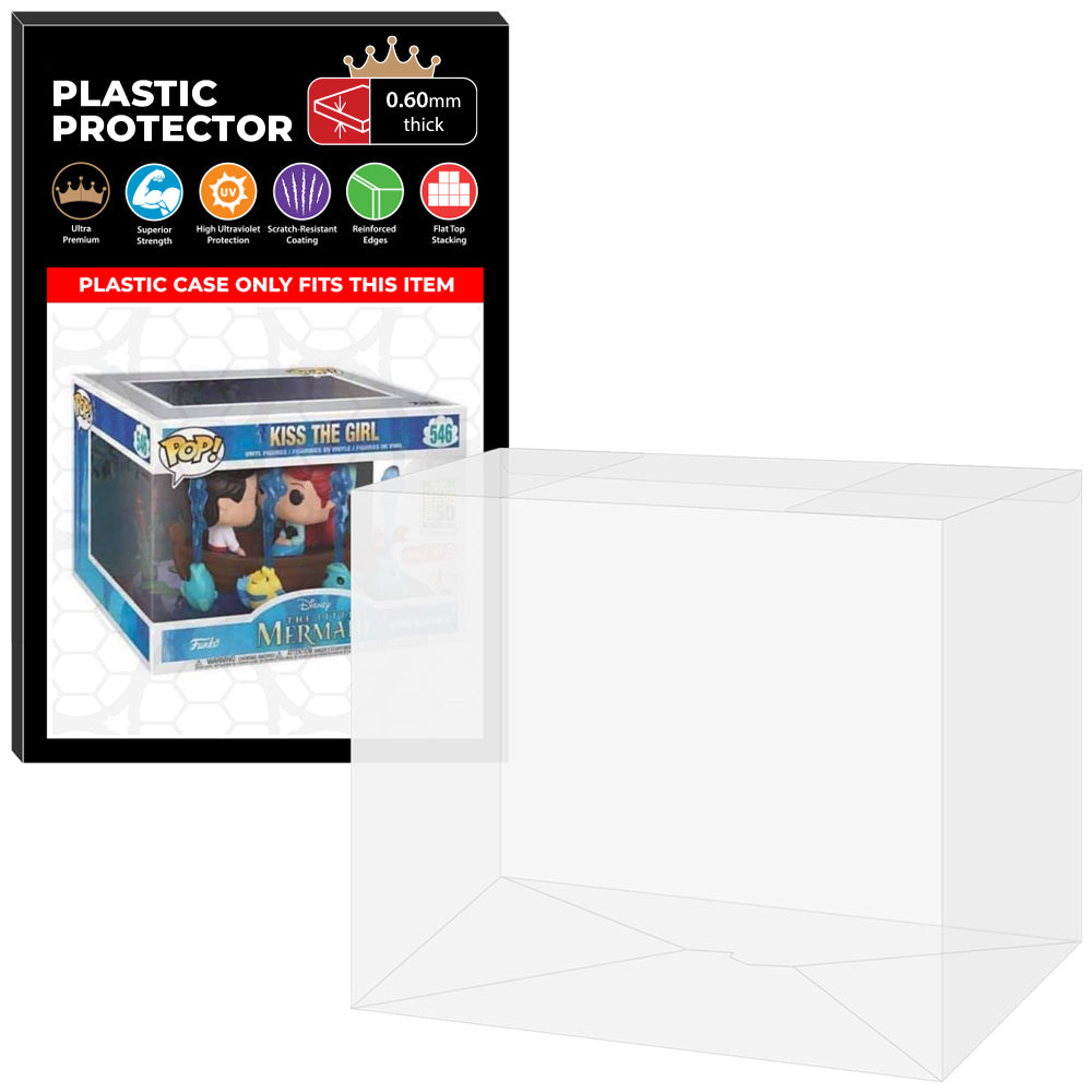 Pop Protector for Kiss the Girl #546 Funko Pop Movie Moments on The Protector Guide App by Display Geek and Kollector Protector - 0.60mm Thick UV Resistant Funko Pop Shield Protectors - The Best Quality Ultra Premium, Superior Strength, High Ultraviolet Protection, Scratch Resistant Coating, Reinforced Edges, Flat Top Stacking