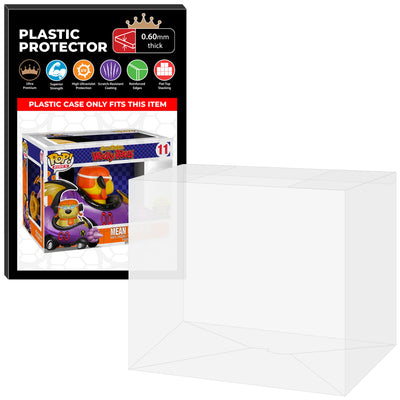 Pop Protector for Mean Machine with Muttley #11 Funko Pop Rides on The Protector Guide App by Display Geek and Kollector Protector - 0.60mm Thick UV Resistant Funko Pop Shield Protectors - The Best Quality Ultra Premium, Superior Strength, High Ultraviolet Protection, Scratch Resistant Coating, Reinforced Edges, Flat Top Stacking