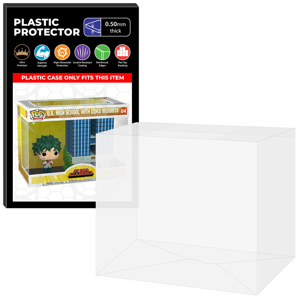 Pop Protector for U.A. High School with Izuku Midoriya #04 Funko Pop Town on The Protector Guide App by Display Geek