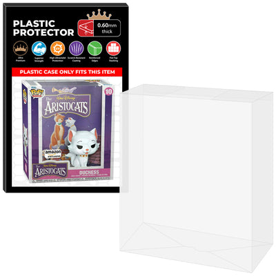 Pop Protector for The Aristocats #10 Funko Pop VHS Covers on The Protector Guide App by Display Geek - 0.60mm Thick UV Resistant Funko Pop Shield Protectors - The Best Quality Ultra Premium, Superior Strength, High Ultraviolet Protection, Scratch Resistant Coating, Reinforced Edges, Flat Top Stacking