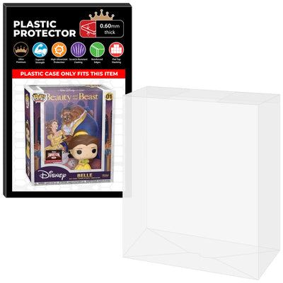 Pop Protector for Beauty & the Beast Belle #01 Funko Pop VHS Covers on The Protector Guide App by Display Geek - 0.60mm Thick UV Resistant Funko Pop Shield Protectors - The Best Quality Ultra Premium, Superior Strength, High Ultraviolet Protection, Scratch Resistant Coating, Reinforced Edges, Flat Top Stacking