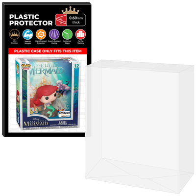 Pop Protector for The Little Mermaid Ariel #12 Funko Pop VHS Covers on The Protector Guide App by Display Geek - 0.60mm Thick UV Resistant Funko Pop Shield Protectors - The Best Quality Ultra Premium, Superior Strength, High Ultraviolet Protection, Scratch Resistant Coating, Reinforced Edges, Flat Top Stacking