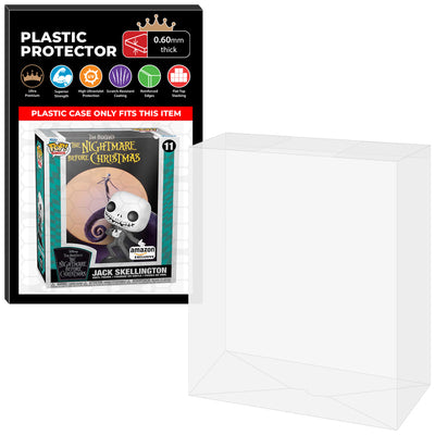 Pop Protector for The Nightmare Before Christmas #11 Funko Pop VHS Covers on The Protector Guide App by Display Geek - 0.60mm Thick UV Resistant Funko Pop Shield Protectors - The Best Quality Ultra Premium, Superior Strength, High Ultraviolet Protection, Scratch Resistant Coating, Reinforced Edges, Flat Top Stacking