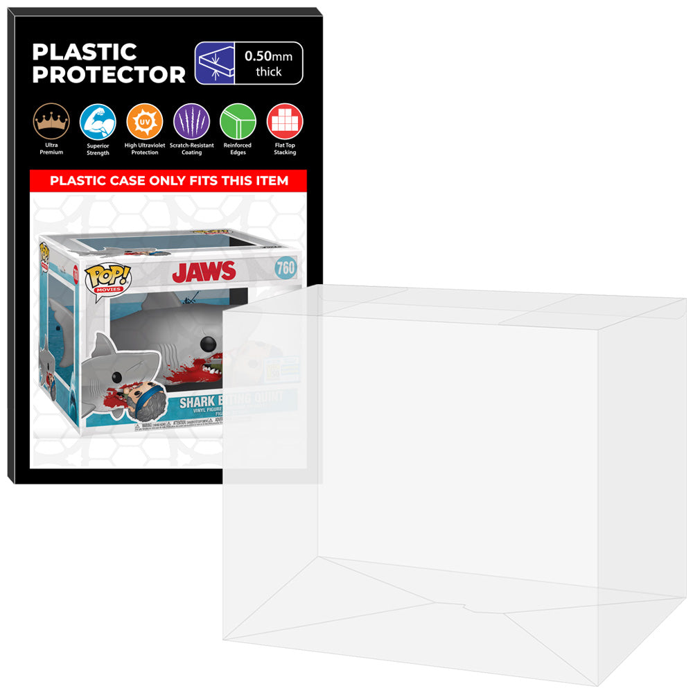 Pop Protector for Shark Biting Quint SDCC 760 Funko Pop Movie Moments by Kollector Protector