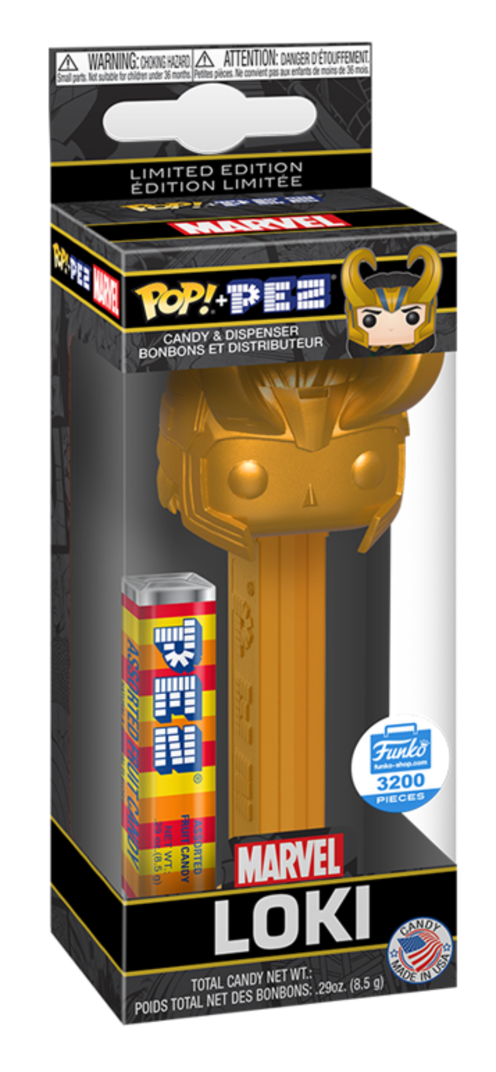 Funko POP! PEZ - Marvel, Loki (GLD) (3,200 PCS) Exclusive