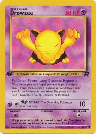 PCG: 054/082 Team Rocket, Drowzee