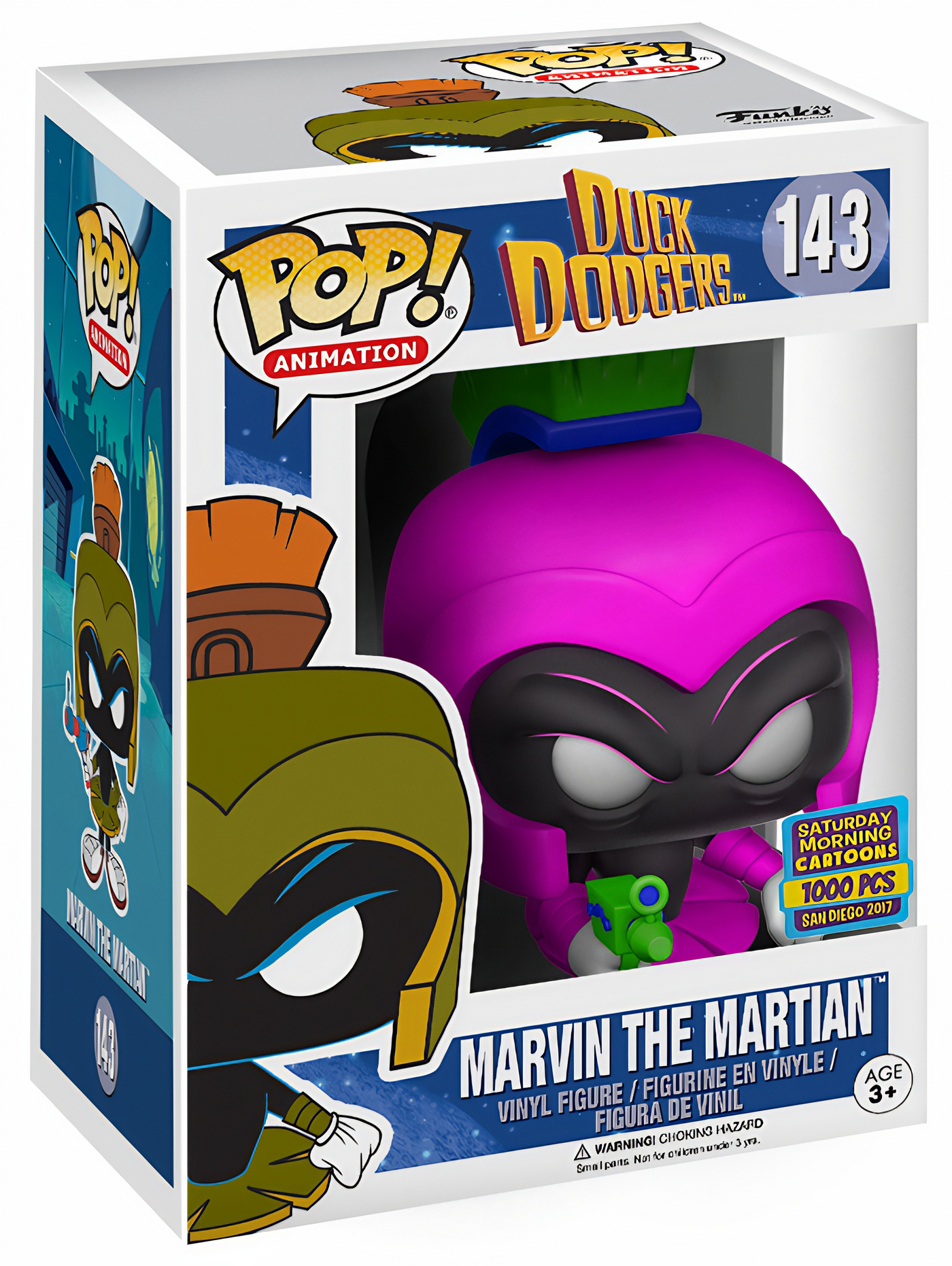 POP! Animation: 143 Duck Dodgers, Marvin The Martian (Pink) (1,000 PCS) Exclusive