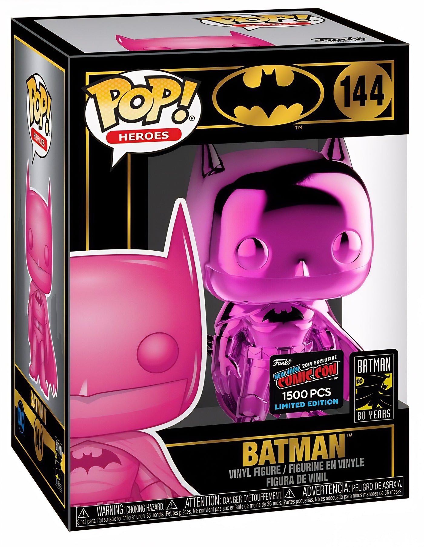 POP! Heroes: 144 DCSH, Batman (Pink CRM) (1,500 PCS) Exclusive