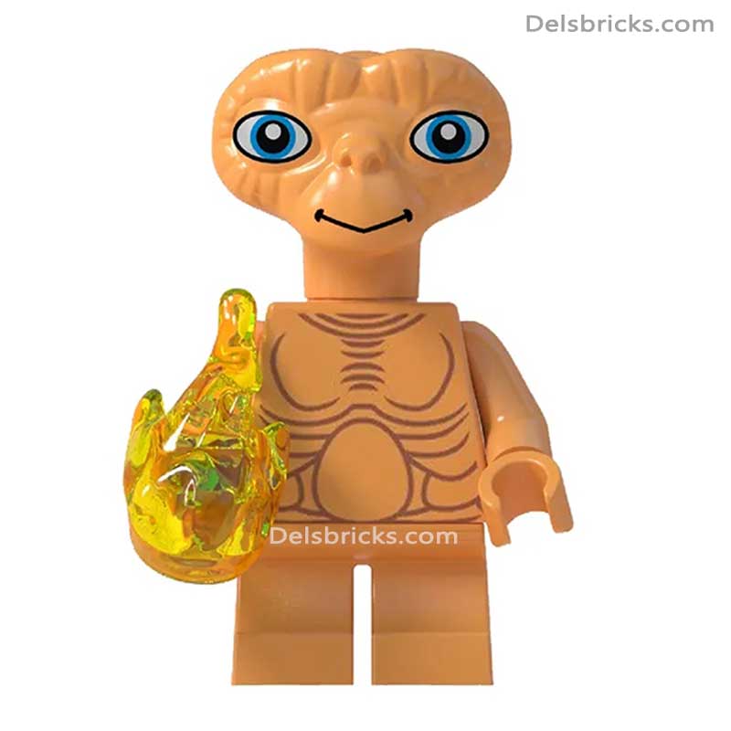 ET The Extraterrestrial (E.T.) - Custom Building Blocks Mini Figures Compatible with LEGO