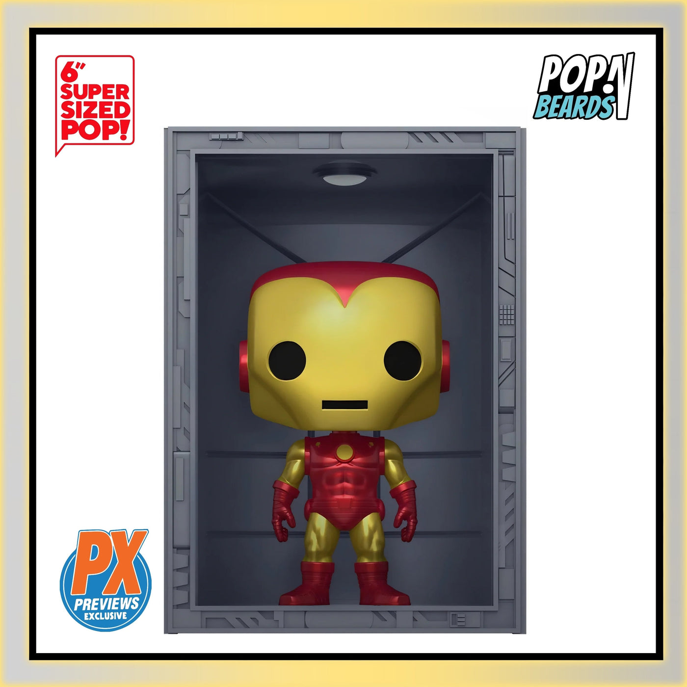 POP! Deluxe (Super): 1036 Hall of Armor, Iron Man Model 4 Exclusive