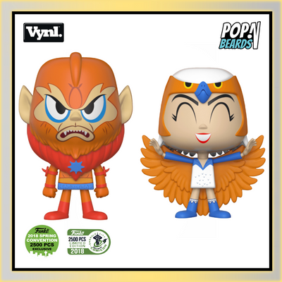 VYNL.: MOTU, Beast Man and Sorceress (2,500 PCS) (2-PK) Exclusive