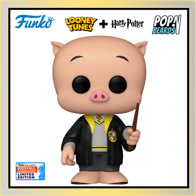 POP! Animation: 1337 WB 100, Porky Pig Hufflepuff Exclusive