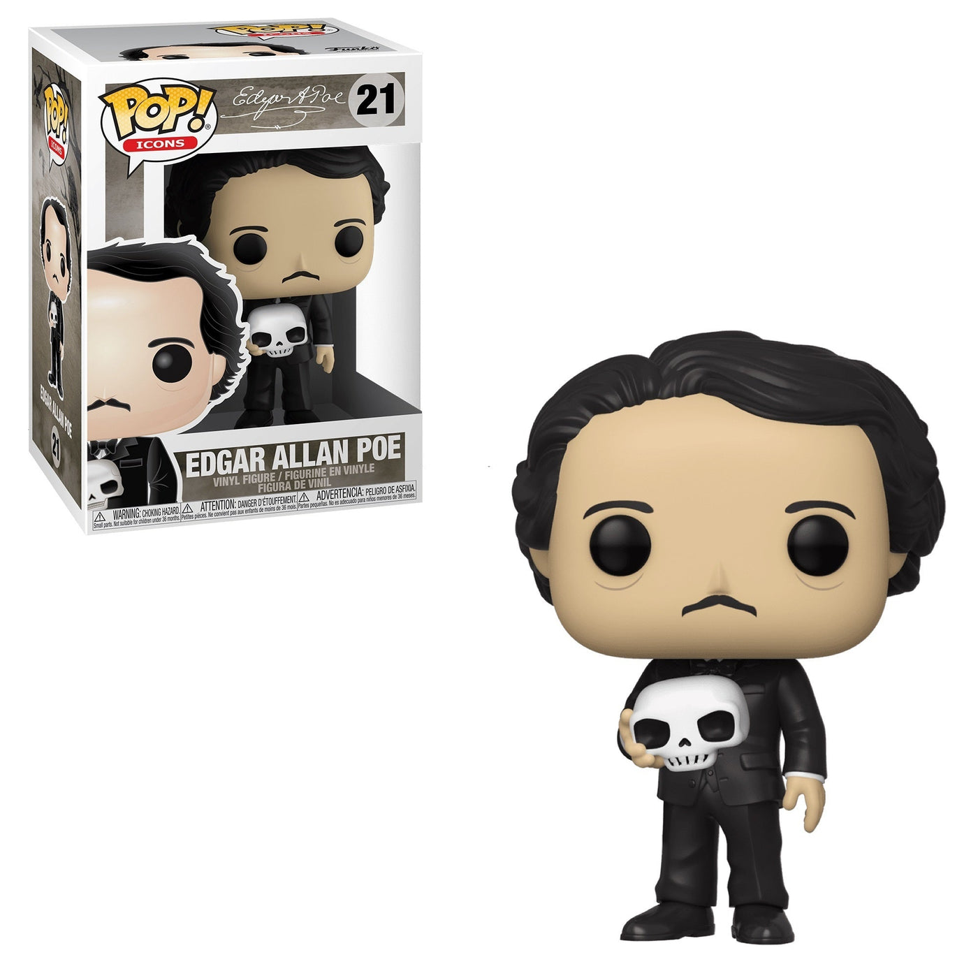 Pop! Icons:  Edgar Allan Poe (Skull)