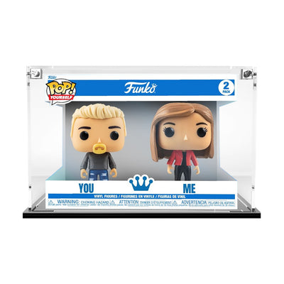 POP YOURSELF 2 PACK - 3mm thick Custom Acrylic Display Case for Funko Pop Grail Boxes (6.25h x 9.25w x 3.5d) by Display Geek Flying Box 3mm thick dust and dirt protection