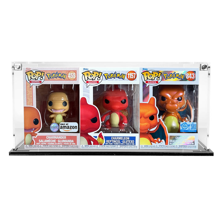 3 POPS SIDE BY SIDE - 3mm thick Custom Acrylic Display Case for