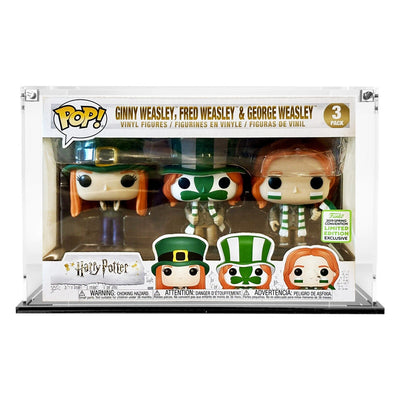 3 PACK QUIDDITCH - 3mm thick Custom Acrylic Display Case for Funko Pop Grail Boxes (6.25h x 9.5w x 3.5d) by Display Geek Flying Box 3mm thick dust and dirt protection