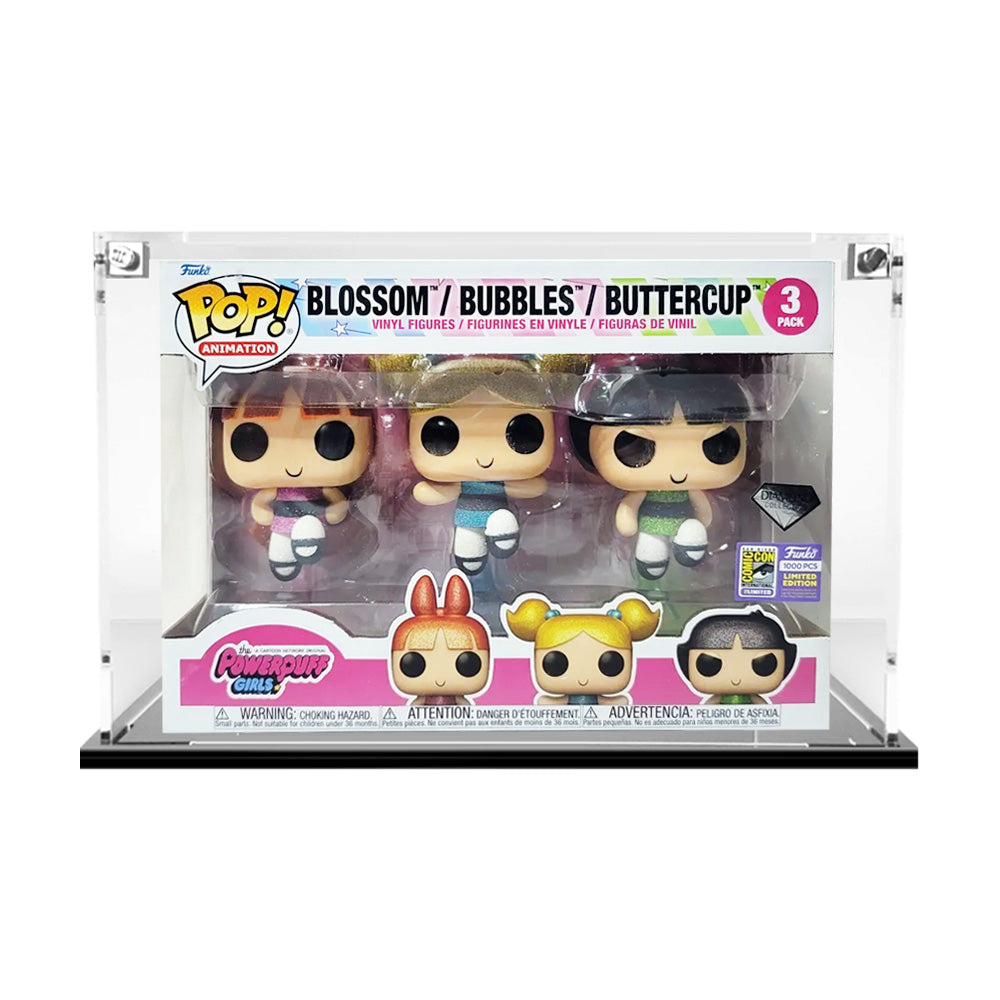 3 PACK STANDARD - 3mm thick Custom Acrylic Display Case for Funko