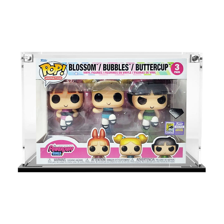 3 PACK STANDARD - 3mm thick Custom Acrylic Display Case for Funko