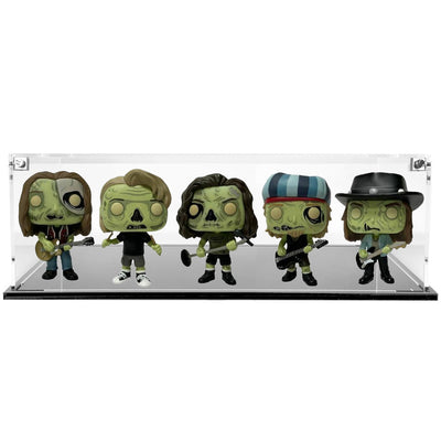 Custom Acrylic Display Case for 5 POPS SIDE BY SIDE Funko Pop Out of Box (3mm thick, UV Resistant)