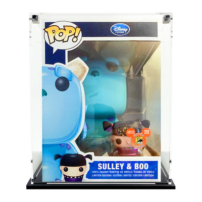 9 INCH GIANT SULLEY & BOO - 3mm thick Custom Acrylic Display Case for Funko Pop Grail Boxes (11.25h x 8.5w x 8.5d) by Display Geek Flying Box 3mm thick dust and dirt protection