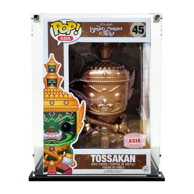 9 INCH TOSSAKAN #45 - Custom Acrylic Display Case for Funko Pop Grail Boxes (10h x 5.5w x 6.5d) by Display Geek Flying Box 3mm thick dust and dirt protection