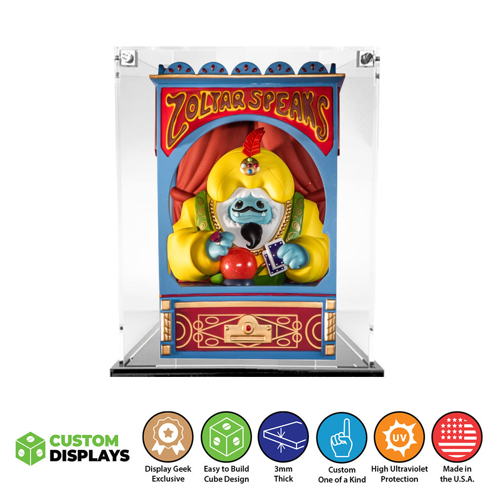 CHOMP ZOLTAR - 3mm thick Custom Acrylic Display Case for Abominable Toys Out of Box by Display Geek Flying Box 3mm thick dust and dirt protection