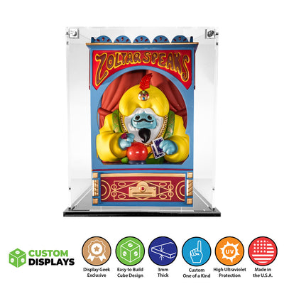 CHOMP ZOLTAR - 3mm thick Custom Acrylic Display Case for Abominable Toys Out of Box by Display Geek Flying Box 3mm thick dust and dirt protection