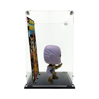 COMIC BOOK COMBO - 3mm thick Custom Acrylic Display Case for Funko Pop Grail Boxes (Display Size 10.5h x 8w x 4d) by Display Geek Flying Box 3mm thick dust and dirt protection