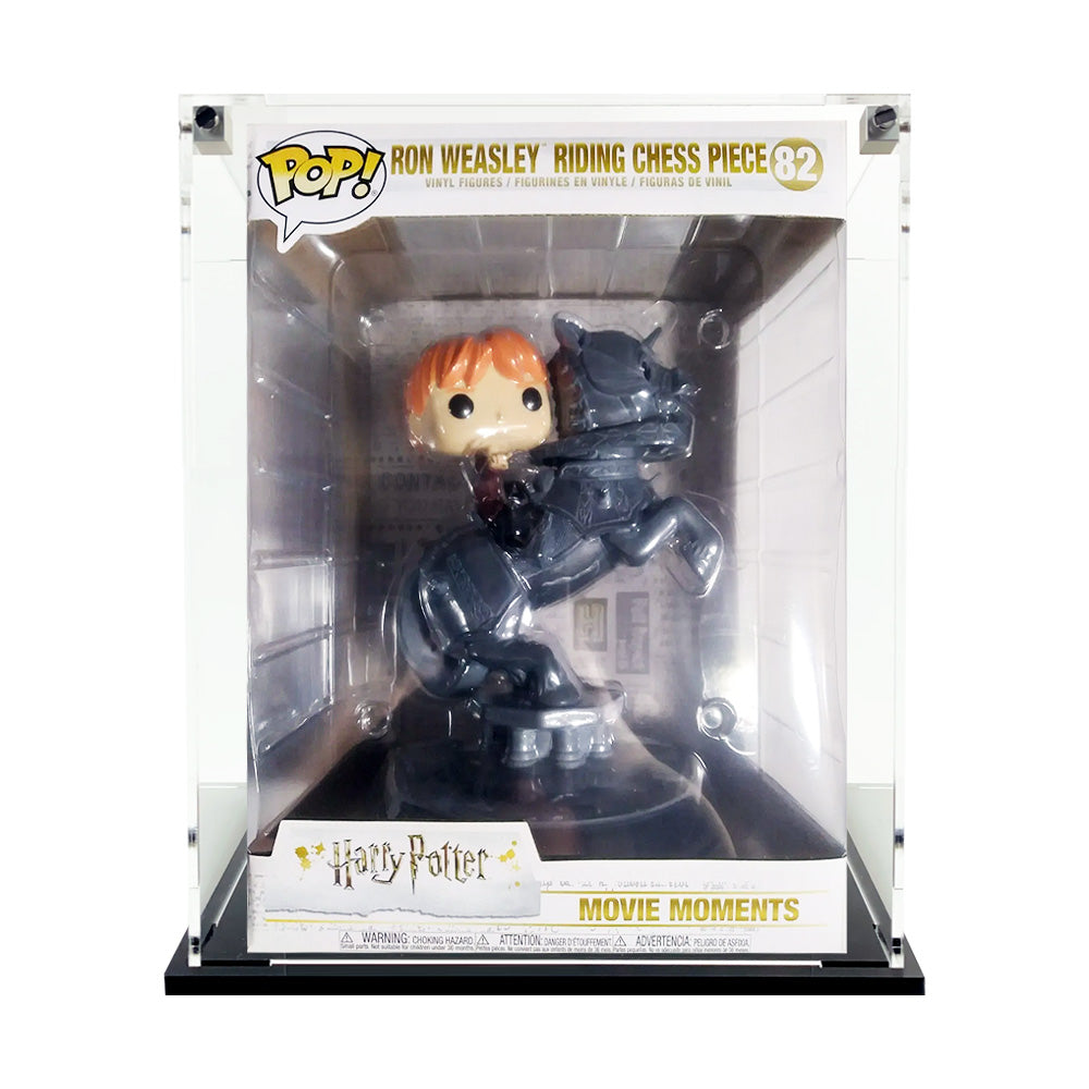 POP RIDES RON RIDING CHESS #82 - 3mm thick Custom Acrylic Display Case for Funko Pop Grail Boxes (10.25h x 7.5w x 6.75d) by Display Geek Flying Box 3mm thick dust and dirt protection