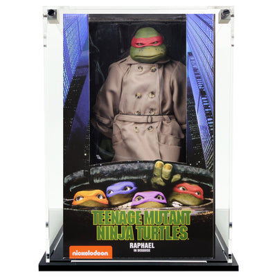Custom Acrylic Display Case for NECA RAPHAEL IN DISGUISE 1:4 Scale NECA Toys Boxes (3mm thick, UV Resistant) Fits 18h x 11.125w x 7.6875d