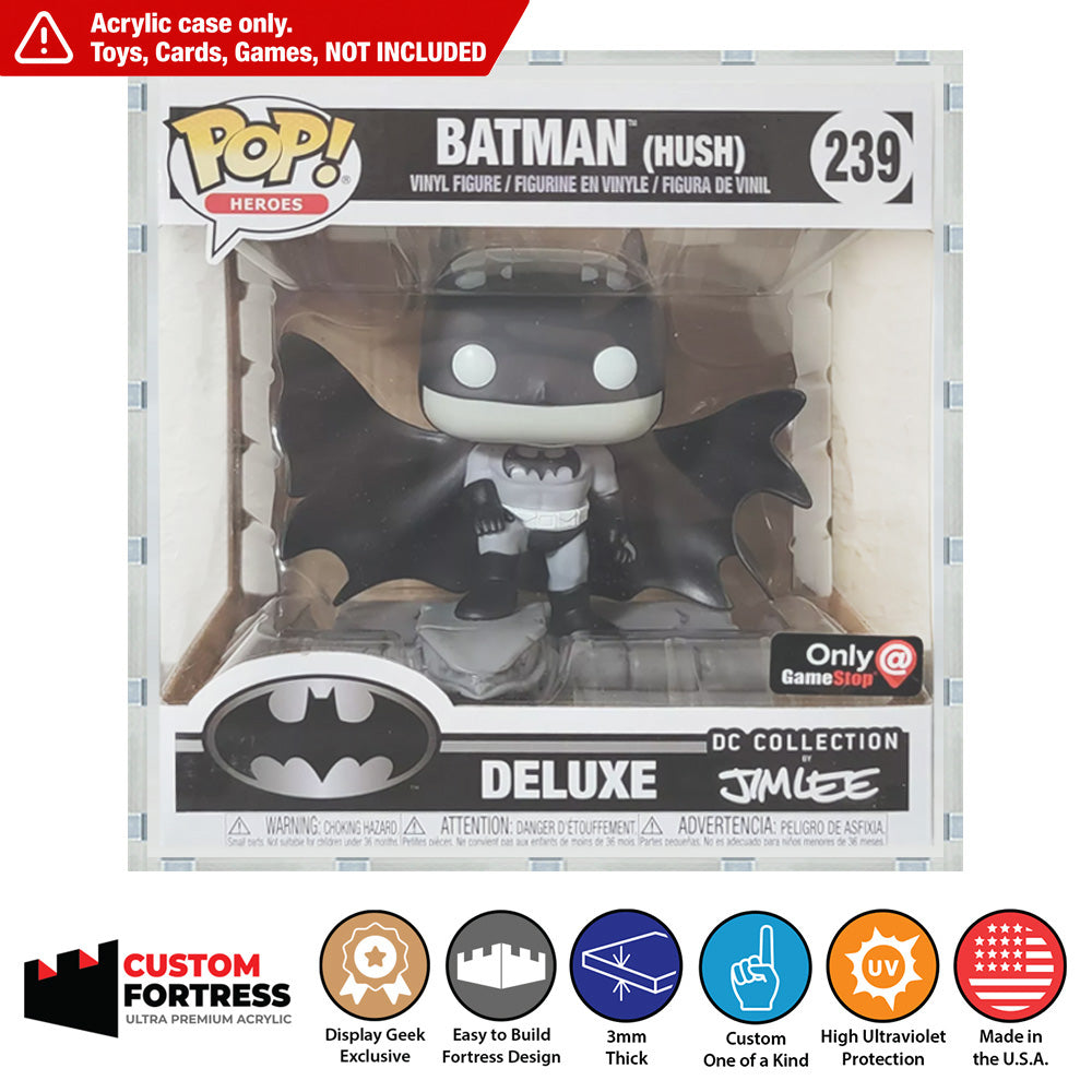 Custom Acrylic Hard Case for POP DELUXE HUSH BATMAN Funko Pop Grail Bo ...