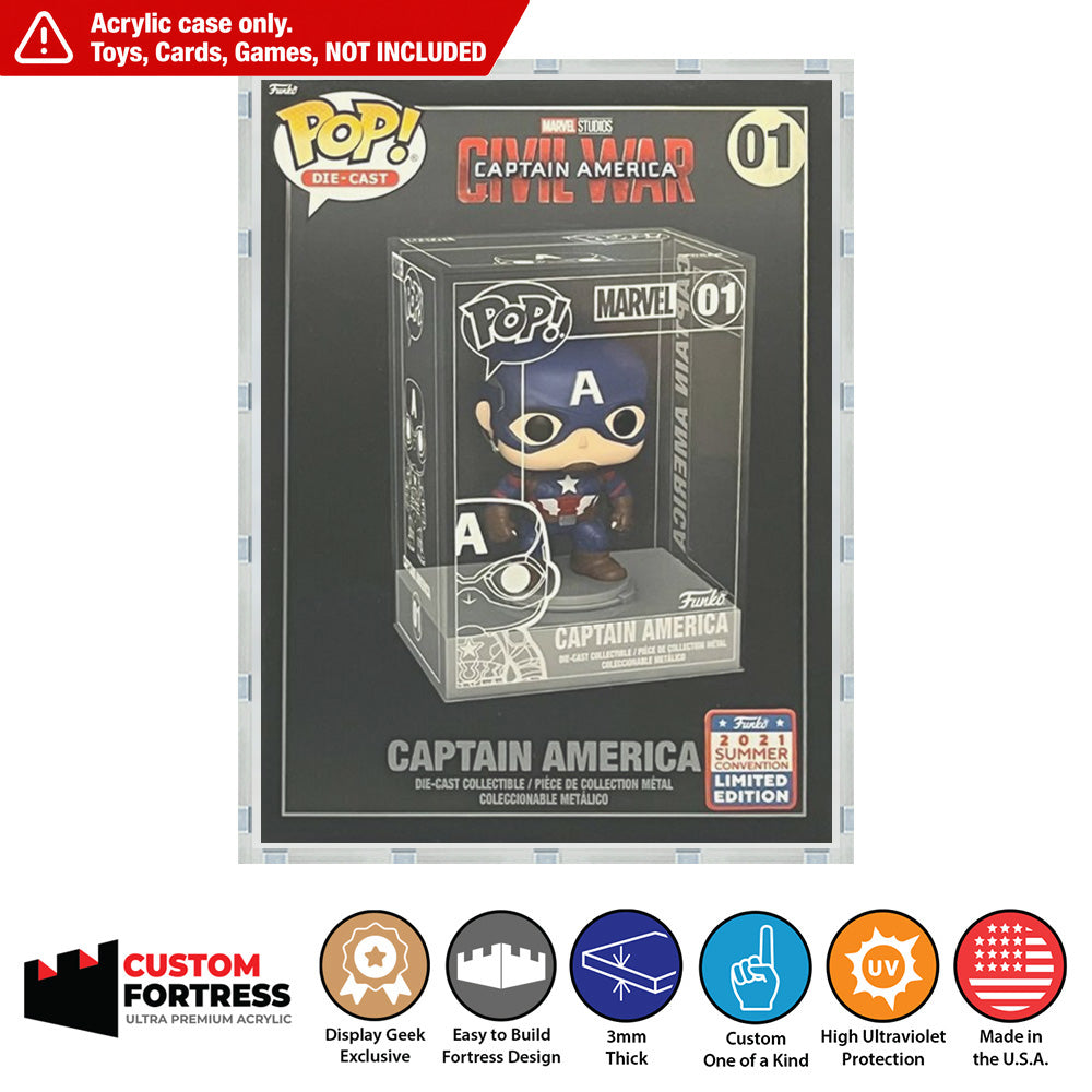 Custom Acrylic Hard Case for POP DIE-CAST OUTER Funko Pop Grail Boxes ...