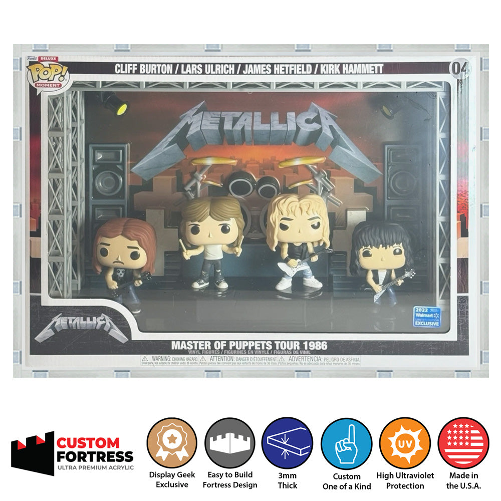 Custom Acrylic Hard Case for POP MOMENT DELUXE Funko Pop Grail Boxes (3mm thick, UV Resistant) Fits 13.125h x 18.25w x 4.75d