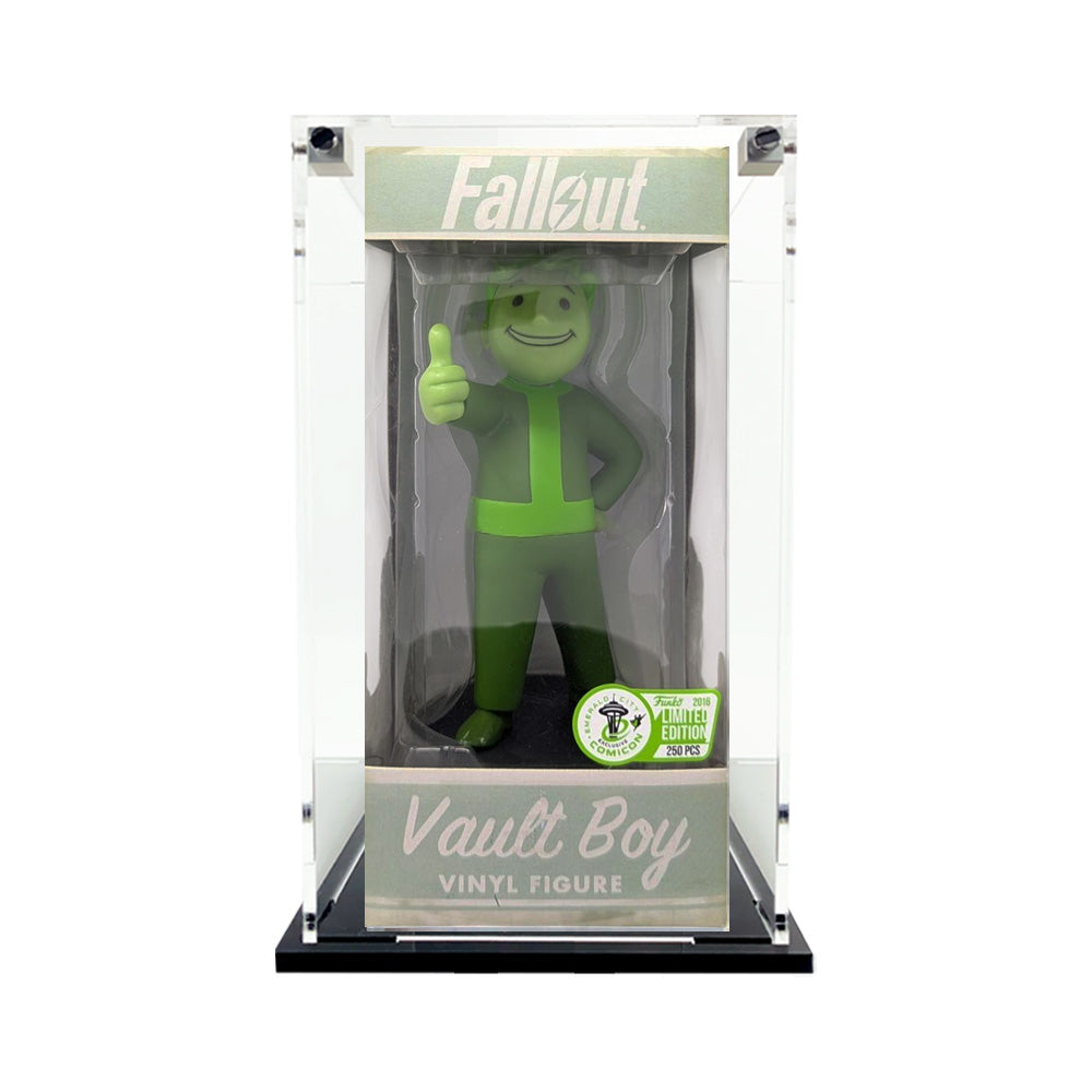 WACKY WOBBLER #2 - 3mm thick Custom Acrylic Display Case for Funko Grail Boxes (8h x 3.75w x 3.75d) by Display Geek Flying Box 3mm thick dust and dirt protection