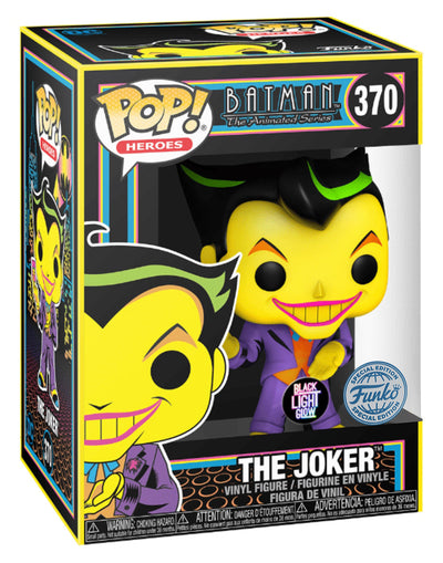 POP! Heroes: 370 Batman (Animated), The Joker (BL) Exclusive