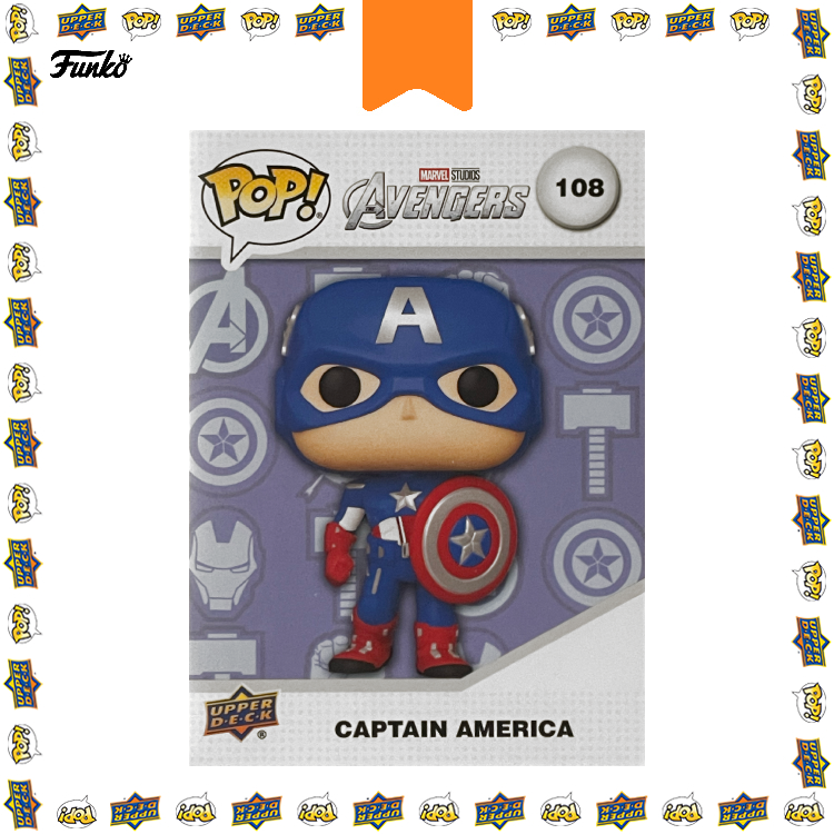 POP! Upper Deck Cards: 108 Marvel, Captain America