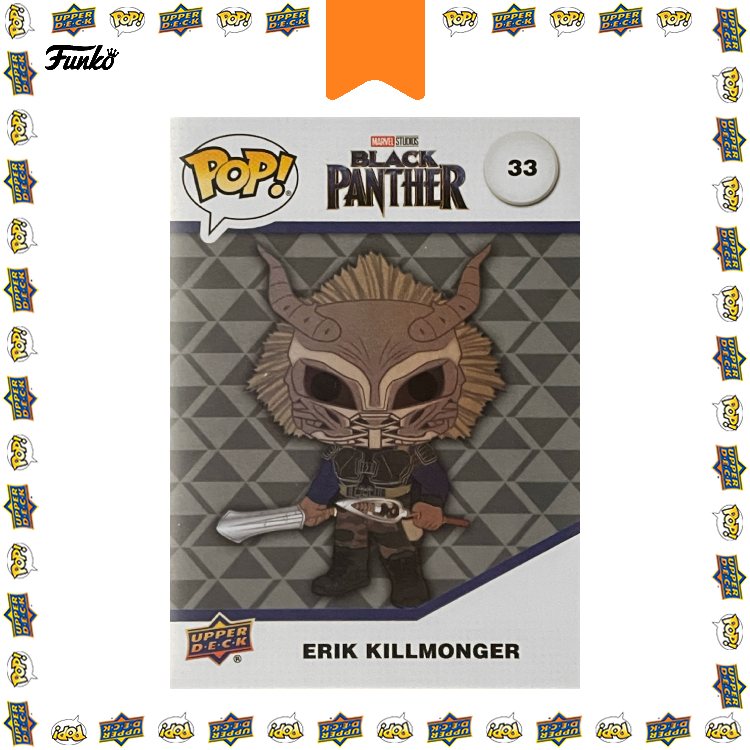 POP! Upper Deck Cards: 33 Marvel, Erik Killmonger (3D)