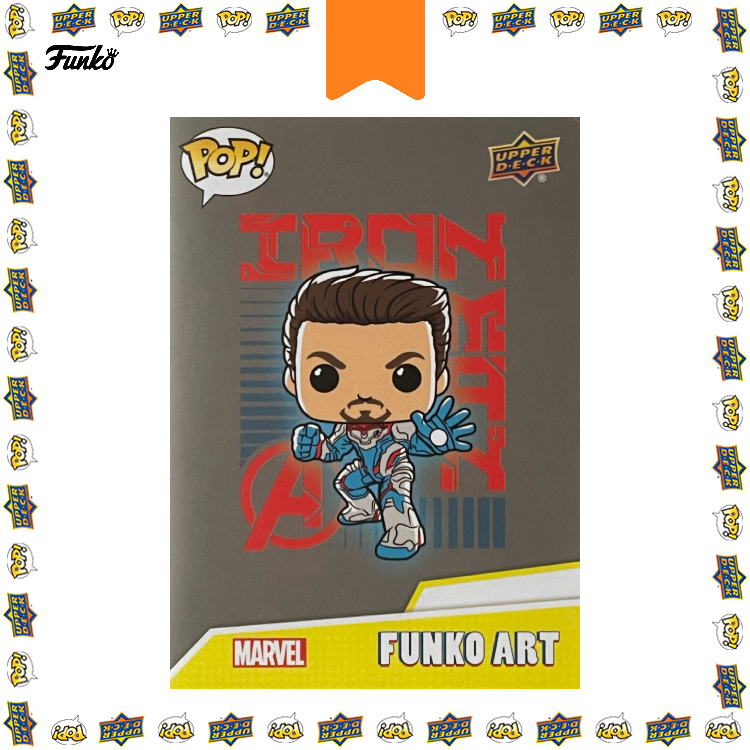 POP! Upper Deck Cards: AF-12 Marvel, Iron Man (Funko Art)