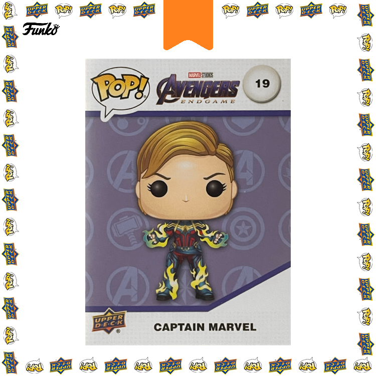 POP! Upper Deck Cards: 19 Marvel, Captain Marvel