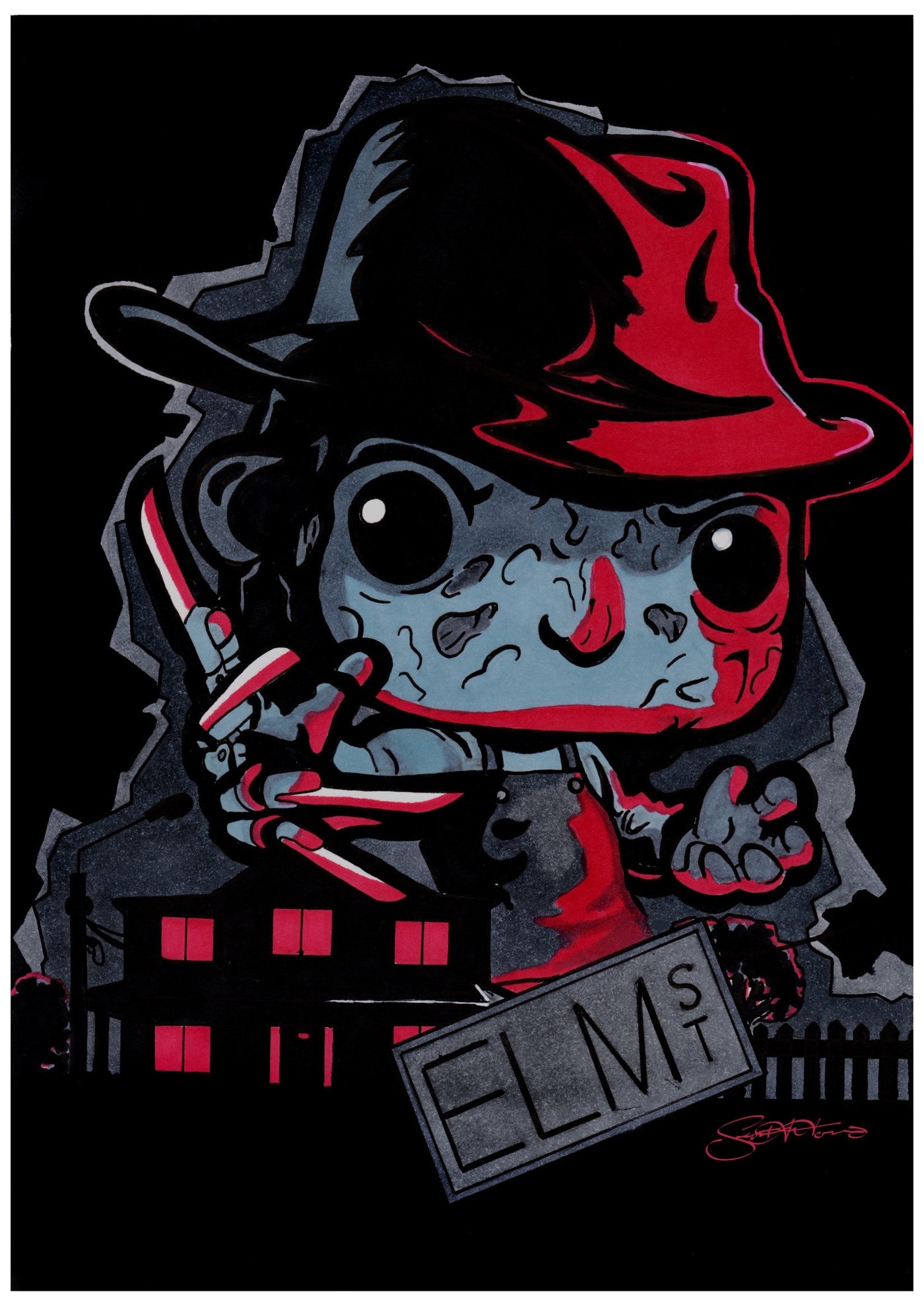 Scoots: Prints (Nightmare On Elm St), Freddy Krueger