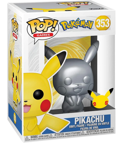 POP! Games: 353 Pokemon, Pikachu (Silver)