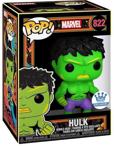 POP! Marvel: 822 Marvel, Hulk (BL) Exclusive