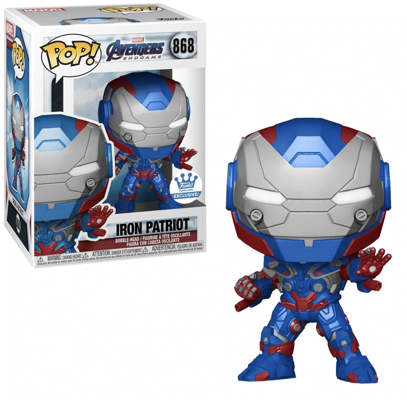 POP! Marvel: 868 Avengers (Endgame), Iron Patriot Exclusive