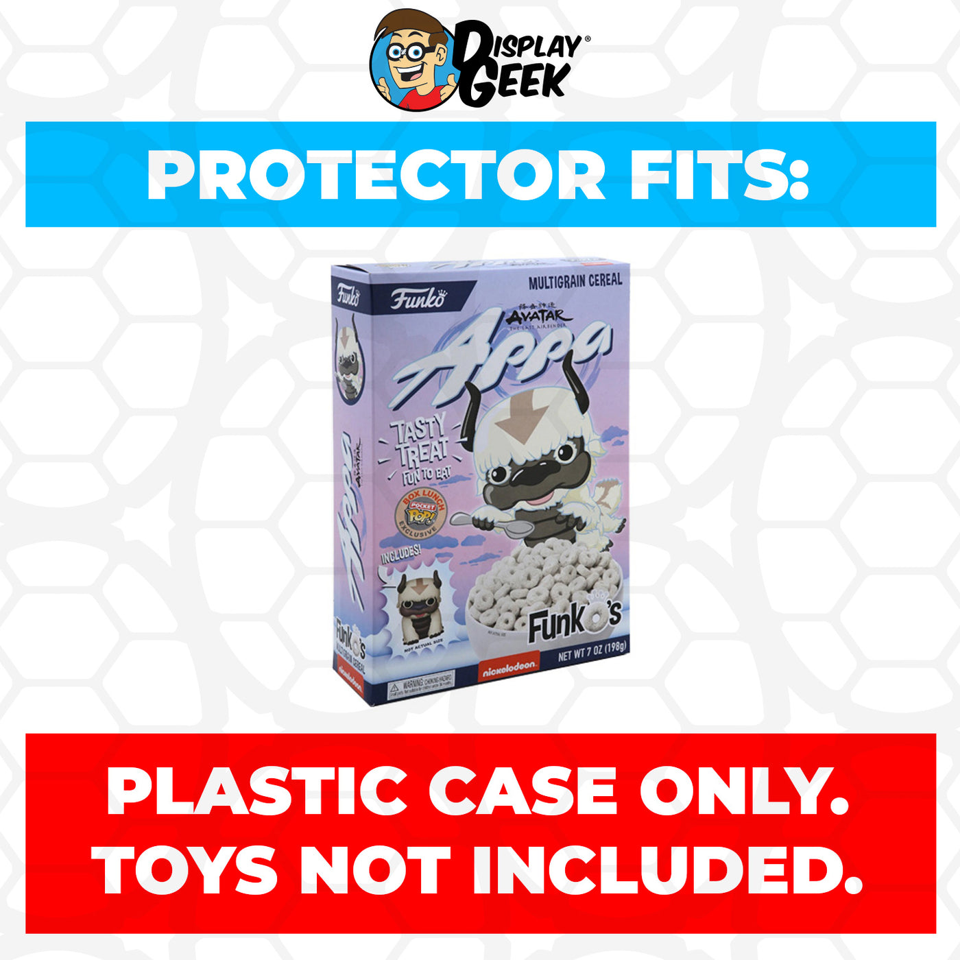 Pop Protector for Appa FunkO's Cereal Box on The Protector Guide App by Display Geek